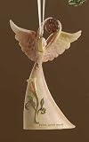 Pack of 4 Gina Freehill Peace with Oneself Angel Christmas Ornaments 4.5