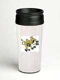16 oz. Double Wall Insulated Tumbler with roller-skating cow - Paper Insert