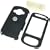 HTC 8525 PDA Smartphone Premium Snap-On Rubberize Black Crystal Case Cover with Removable Belt Clip