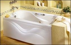 American Standard 2703.128W.020 White Ellisse 60 Whirlpool Tub with Right Hand Drain from the Ellis