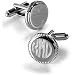 Silver Plated Monogrammed Cufflinks - Free Engraving