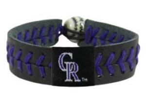 Colorado Rockies Team Color Baseball Bracelet