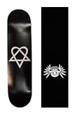 HEARTAGRAM Skateboard DECK BLACK 8" w/ Bam ELEMENT GRIP