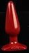 Smooth Butt Plug 5 1/2 Inch Red Medium