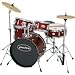 Musical Instruments : Pulse 5-Piece Junior Drum Set, Wine Red