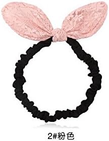 Lace Rabbit Ears Headband Elastic Headband Korean Bow Hair Bands Hair Accessories #2