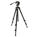Manfrotto Basic 055XDB Tripod (Black) Outfit with 128RC (3130) Micro Fluid Head
