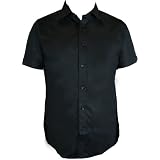 Ben Sherman William Short Sleeve Button Up Mens Shirt - Available in Black and White! at Ben Sherman