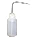 Vestil BTL-WN-4 Narrow-Mouth Low Density Polyethylene (LDPE) Round Squeeze Wash Bottle with Natural Cap, 4 oz Capacity, Clear