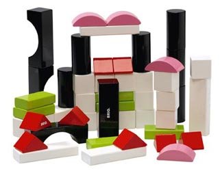 Childrens Toyshop  Toys : BRIO Colored Blocks- 50 pcs (new colors)