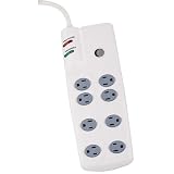 Globe 8-Outlet Home Appliance Surge Protector #77213