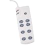 Globe 77213 8-Outlet Home Theater Surge Protector, with 6-Ft Cord