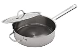 Cuisinart Everyday Stainless 3-1/2-Quart Saut¿ Pan with Lid and Helper Handle