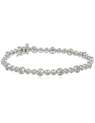 Sterling Silver Diamond Tennis Bracelet, (1 Cttw, G-H Color, I2-I3 Clarity), 7"