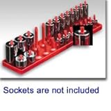 6 Pc. Hansen Socket Tray Organizer Set 1/4',3/8',1/2'