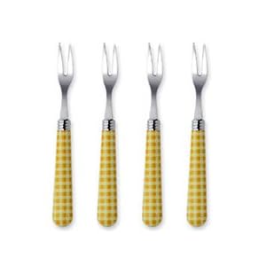 Yellow Gingham Forks Yellow Gingham Forks