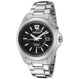 Seiko #SKA477 Men's Stainless Steel Kinetic Analog Quartz Watch