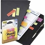 IMAGE OF Post-it Page Markers, 7/8-inch x 2-7/8-inch, Ideal for Temporary Marking And Noting In Books, Assorted Neon Colors, 50 Sheets per Pad, Four Pads per Pack (671-4AN)