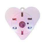 LED Flashing Heart Pin