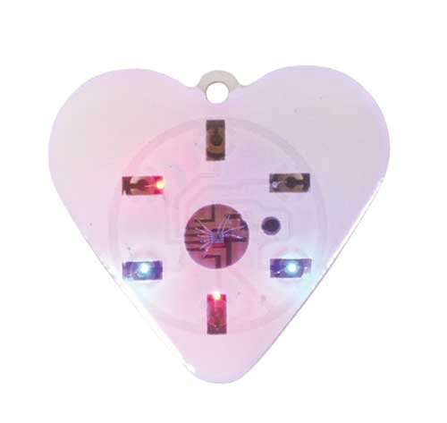 Childrens Toyshop  Toys : LED Flashing Heart Pin