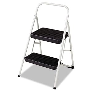 STEPSTOOL,2 STEP, FLD,LGY