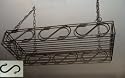 Wrought Iron Hanging Pot Rack with Hooks--Amish Made