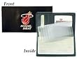 Miami Heat Embroidered Leather Checkbook Cover - Basketball Sports Merchandise