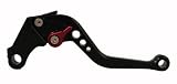Motobrackets Adjustable Short BLACK brake lever for Honda 1998-2006 CB600 Hornet, 1991-2007 CBR600 F2 / F3 / F4 / F4i, 2002-2009 CB919, 1993-1999 CBR900RR, 2003-2008 VTX1300