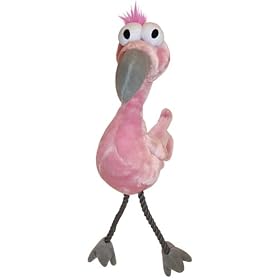 Multipet Bird Brains Dog Toy, Flamingo by Multipet