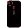 Speck Products CandyShell Glossy Case for iPhone 4/4S - 1 Pack - Carrying Case - Retail Packaging - Black/Pomodoro