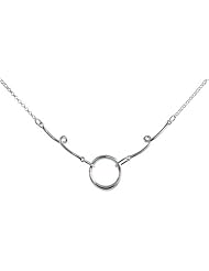 Sterling Silver Circle of Life Necklace, 16 inches