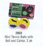 SPOT Mini Tennis Balls for Cats with Catnip (2-pack)