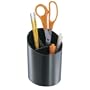 Large Pencil Holder, Extra Room for Big Markers, 3-Section, Black DPS03543