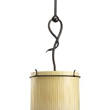 Progress Lighting P5101-114 1-Light Willow Creek Mini-Pendant, Weathered Auburn