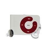 White Mini Clip Mp3 Player Support 8 GB Micro SD Card