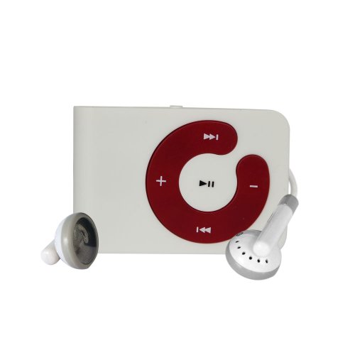 White Mini Clip Mp3 SD Card