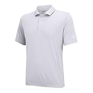 adidas Golf Men's Puremotion Solid Jersey Polo, Light Onix/White, 3X-Large