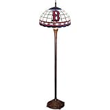 Boston Red Sox MLB Stained Glass Floor Lamp