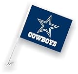 Dallas Cowboys NFL Car Flag With Wall Brackett