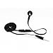 Flat Cable Black Handsfree Mono Headset Single Earphone Earbud Microphone for iPhone 5S 5C, 5, 5G, 4S 4 - iPod Touch, Nano - Samsung Galaxy S5 S4 S3 S2 Mini Sport Active / Galaxy NOTE 3 2 1 / Galaxy Avant, HTC ONE M8 / MAX / Remix, LG G2 G3 G Flex / G Vista, Blackberry Z10 Q10 Z30 Q5, Motorola Droid / RAZR / MAXX / HD / Ultra / Moto X G, iPad, iPad Air, iPad Mini / Mini 2, Galaxy Tab TabPro Note Tablets, All Smartphones and Tablets