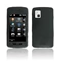 Black Silicone Soft Rubber Case Cover for LG CU920, LG VU CU915 Phone