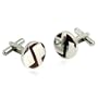 Cool Round Cherry Wood Fiber Stainless Steel Cufflinks with Gift Box