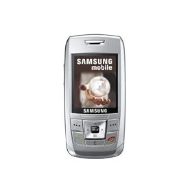 New Samsung E250 Silver Phone Vodafone PAYG