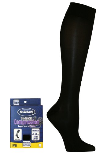 Dr. Scholl's Women's Sheer Therapeutic Graduated Compression Sock Knee High 20-30Mmhg 1 Pair