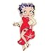 Flashing Betty Boop Collectible Pin - Betty in Red Dress
