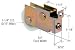 CRL 1-1/4" Nylon Ball Bearing Sliding Glass Door Roller with 9/16" Wide Housing for King Mirror Doors - Package
