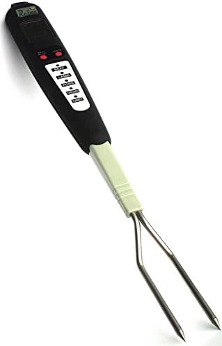FORK-IT: PERFECT Digital Meat Thermometer Cooking with Dual Purpose Robust Forks. Instant Read &amp; Easy to Clean - EXTENDED GUARANTEE!!