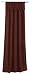 Croscill Chevron Chenille 44 by 84-Inch Button Down Panel Wine