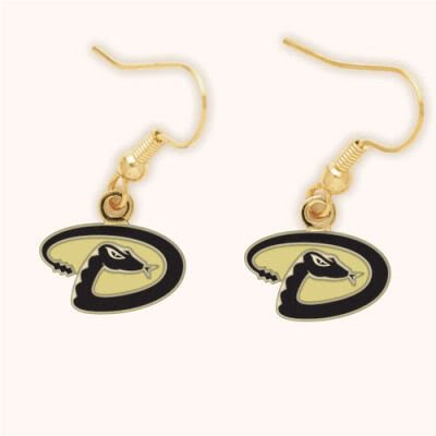 ARIZONA DIAMONDBACKS OFFICIAL GOLD LOGO EARRINGS