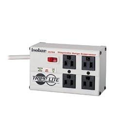Tripp Lite ISOBAR4ULTRA Isobar Ultra 4-Outlet Surge Protector/Suppressor (6-Foot Cord, 2200 Joules)